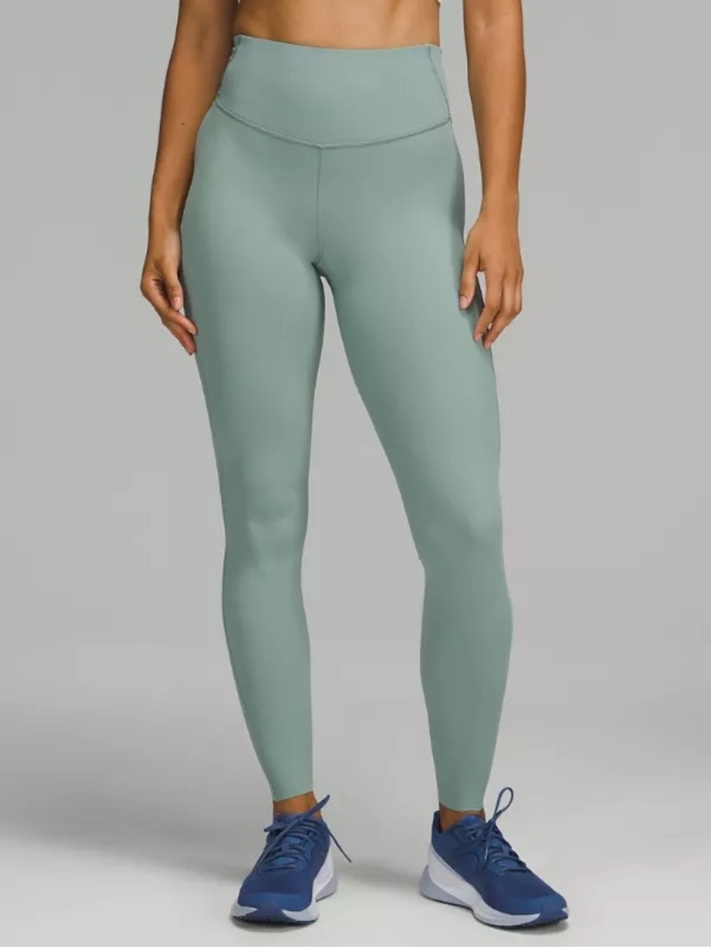Lululemon Base Pace High Waist Legging Misty Glade Sage Green Size 8 28” Inseam